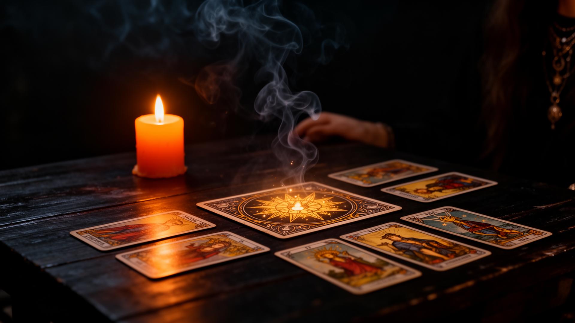 Lectura de tarot a la luz de las velas